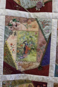 Crazy quilt detail
