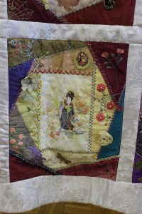 Crazy quilt detail